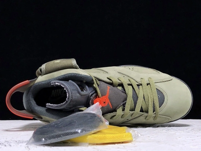 Bmlin Shoes Air Olive Jordan Travis 6 CN1084-200 Scott Medium x 0818